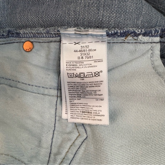 GAP Men’s Straight Fit Jeans 31 x 32 Like New EUC Medium Blue GapFlex - Picture 8 of 9